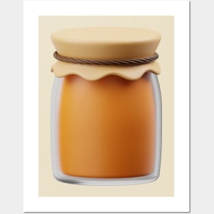 3D Honey Jar Posters and Art